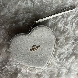 COACH heart wristlet